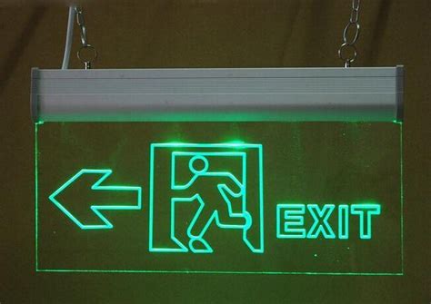 Green LED Exit Signs with Backup at Rs 800 in New Delhi | ID: 20868674862