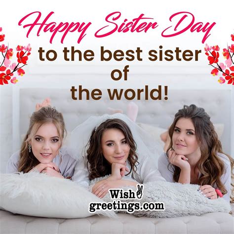 Sisters Day Wishes Messages - Wish Greetings