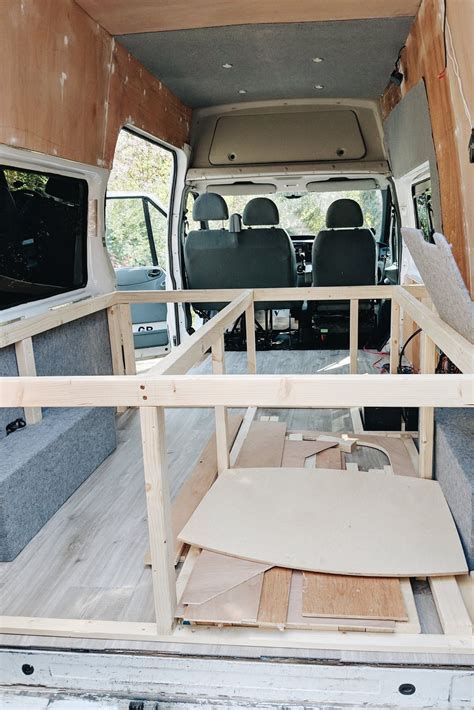 How to build a bed frame and cabinets in your camper van – vanlifer ...