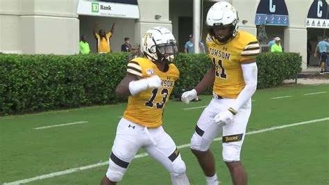 Towson Football Takes Down The Citadel in 2019 Season Opener - YouTube