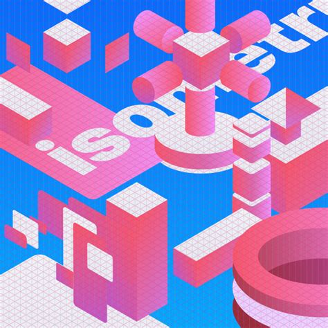 Isometric grid and elements for sketch