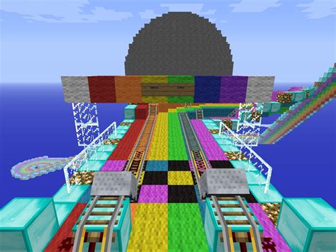 Mario Kart 7: Rainbow Road Minecraft Project