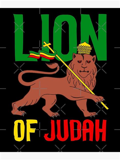 "LION OF JUDAH - Rastafari Rasta Lion Of Judah" Poster by Stounrock ...