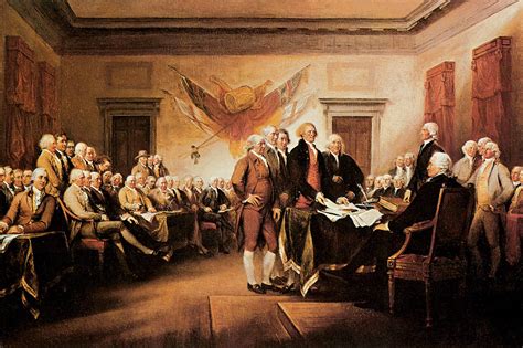 The Declaration Of Independence,C.4 July 1776- John Trumbull- Great ...