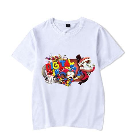 The Amazing Digital Circus Merch Shirt Cartoon Pomni Logo Tee Short ...