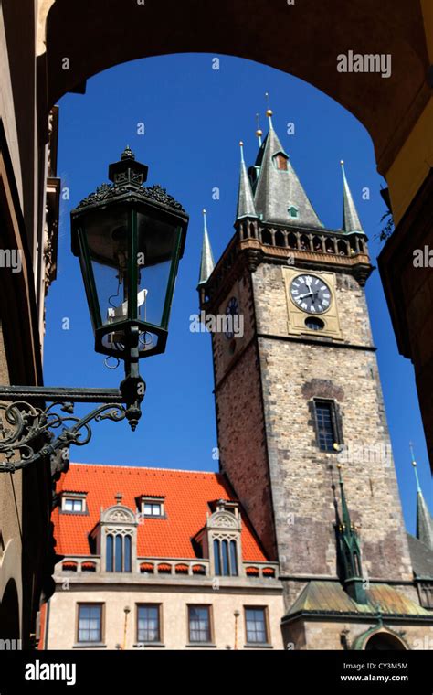 Old Town City Hall in Old Town Square in Prague, Czech Republic Stock ...