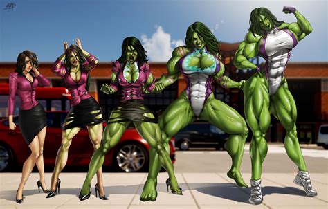 The Greatest She Hulk Transformation Ever by Reckoning5 on DeviantArt