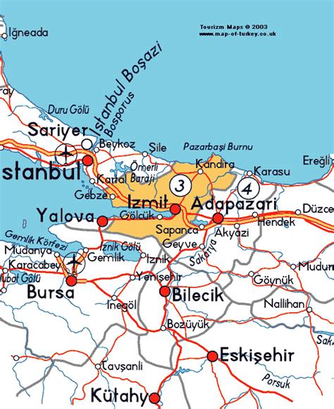 Kocaeli Map - Turkey