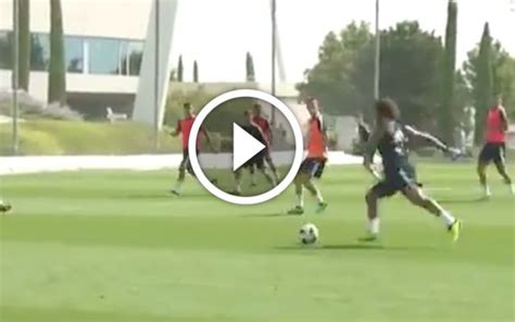 Video: Marcelo scores epic goal in Real Madrid training