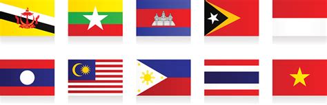 Flags Southeast Asia Stock Illustration - Download Image Now - iStock