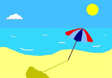 Simple Beach Drawing by zylaa on DeviantArt