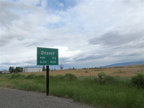 Deaver, Wyoming - Population 178 - Population Signs on Waymarking.com