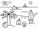 Beach Printable Coloring Pages sketch template