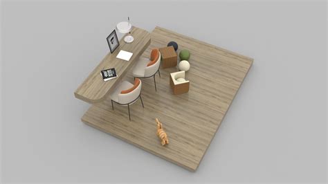 2935. Free 3D Desk Model Download