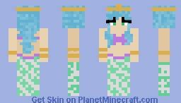 mermaid princess Minecraft Skin