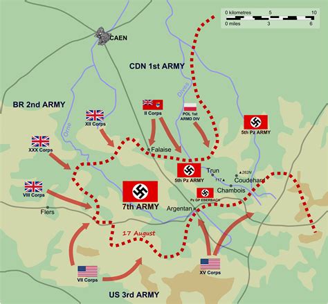 The Falaise pocket - Surrounding the Germans - D-day Info