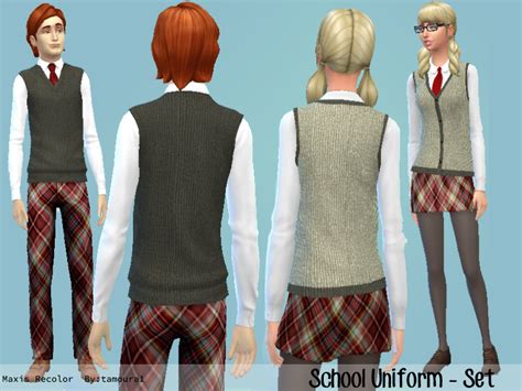 The Sims Resource - School Uniform - Set