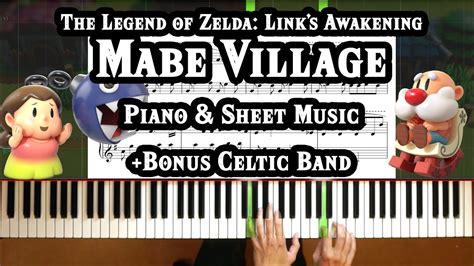 Zelda: Link's Awakening - Mabe Village Piano & Sheet Music [How To Play ...