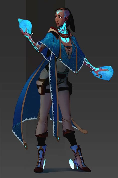 ArtStation - Mystic: Character Design, Rebecca Oborn | Character design, Concept art characters ...