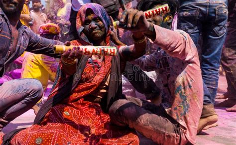 Mathura holi festival editorial photography. Image of krishna - 174907247