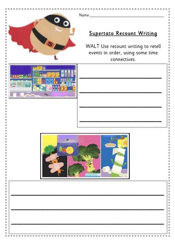 Supertato Recount Writing Sequence Order | Teaching Resources