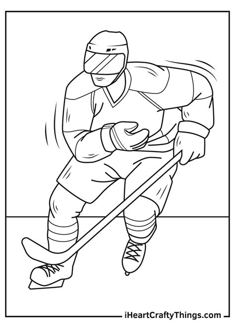 Hockey Players Coloring Pages