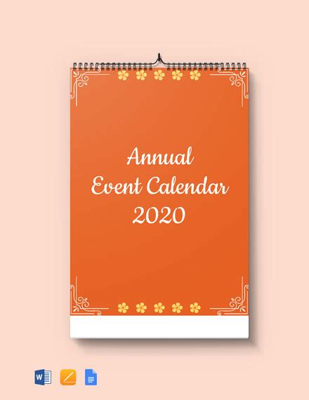 43+ Event Calendar Templates - Free Downloads | Template.net