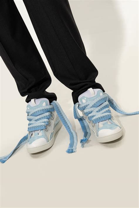 Lanvin 'curb' Sneakers in Blue for Men | Lyst