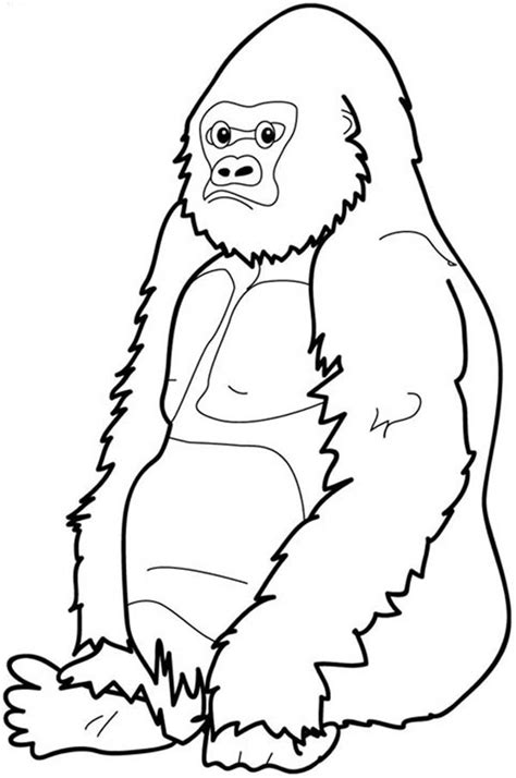 Cartoon Gorilla Face - Cliparts.co