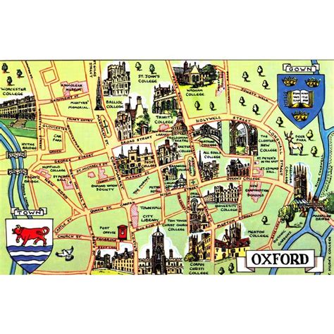 Tourist Map Of Oxford