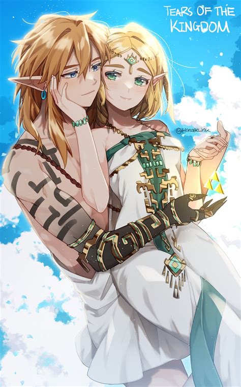 link and princess zelda (the legend of zelda and 1 more) drawn by hanabelink | Danbooru