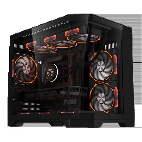 Coolman Spectra M-ATX Dual Chamber Case - Black | White | Bermor Techzone