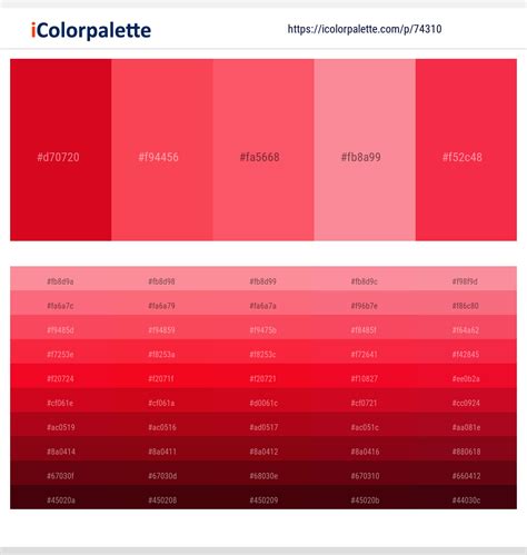 1 Latest Color Schemes with Geraldine And Radical Red Color tone ...