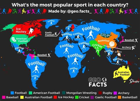 What’s the most popular sport in each country?... - Maps on the Web