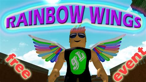 Roblox New Event - RAINBOW WINGS - Free Clothes - YouTube