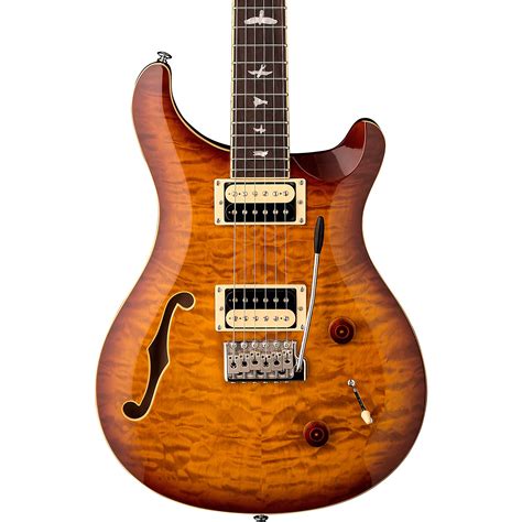 PRS SE Custom 22 Semi-Hollow Limited-Edition Electric Guitar Vintage Sunburst | Musician's Friend