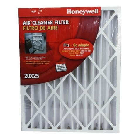 Honeywell High Efficiency 20 x 25 x 4.5 Inch Cleaner Air Filter ...