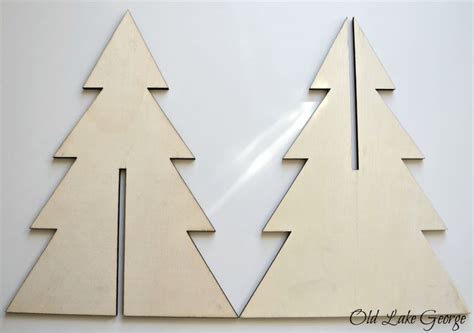 two-tree-template - use this pattern but make it life size | Wooden christmas trees diy ...