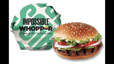 Impossible Whopper Vs Regular Whopper - YouTube