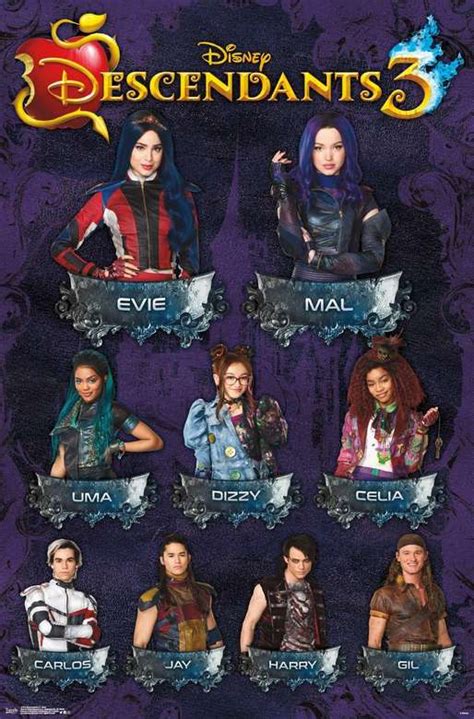 DESCENDANTS CHARACTERS - online puzzle