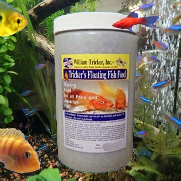 Tricker's Floating Fish Food Pellets, All Natural & nonGMO - Water ...