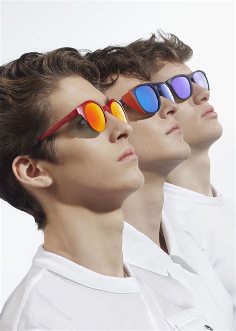 On farthest left: red rimmed sunglasses by Emporio #Armani | Mens ...