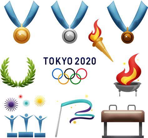 Download Tokyo2020 Olympics Icons Set | Wallpapers.com