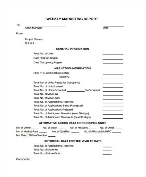 Marketing Report Template Google Docs