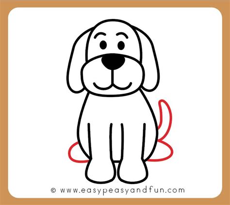 How to Draw a Dog - Step by Step Drawing Tutorial for a Cute Cartoon Dog | Puppy drawing easy ...