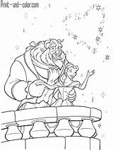 Beauty And The Beast Printable Coloring Pages sketch template