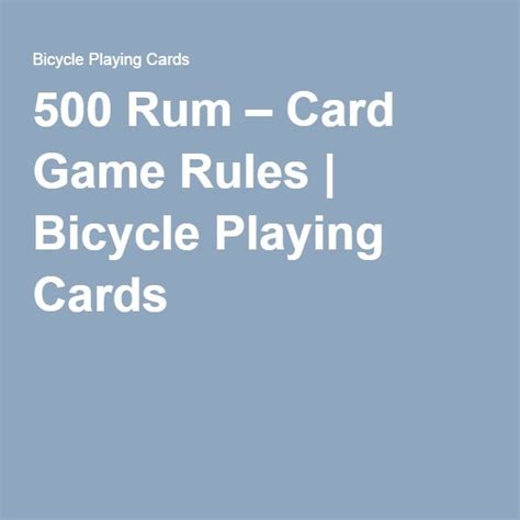 500 Card Game Rules Printable