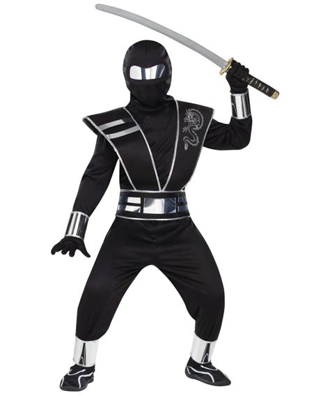 Silver Mirror Ninja Kids Costume - Boys Costume