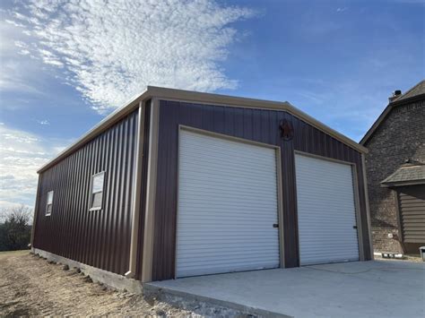 RMB5 - 26x40 Red Iron Metal Building | WolfSteel Buildings