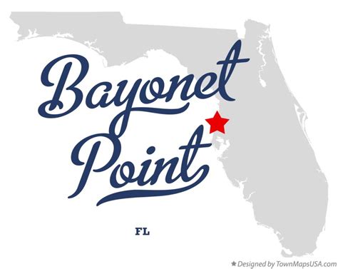 Map of Bayonet Point, FL, Florida